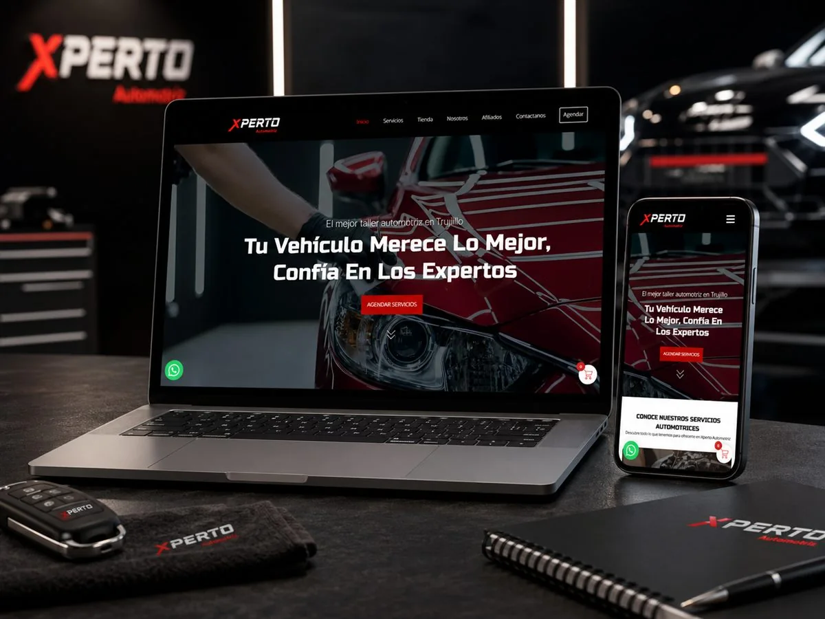 Sitio web de Xperto Automotriz