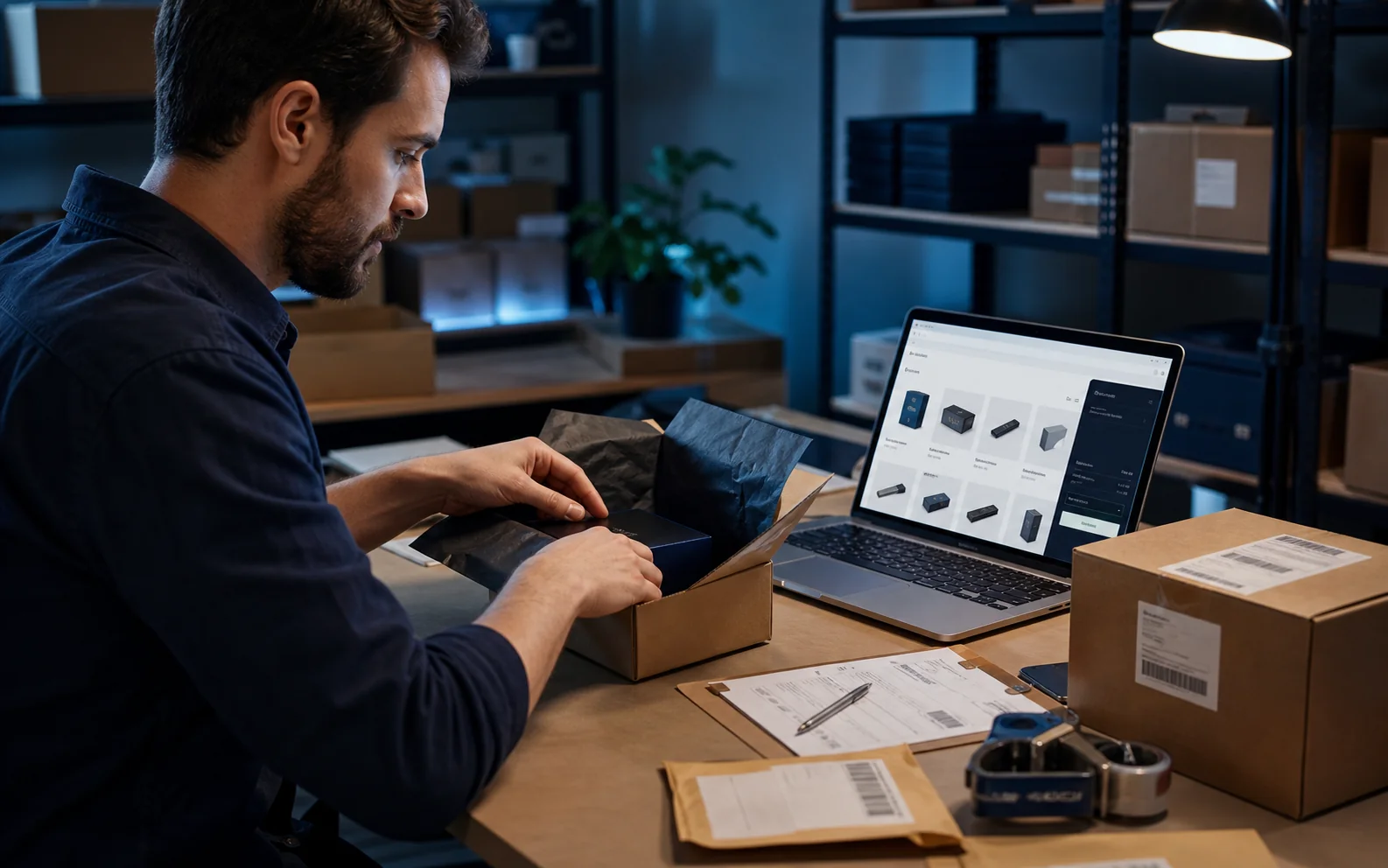 Concepto visual de una tienda online